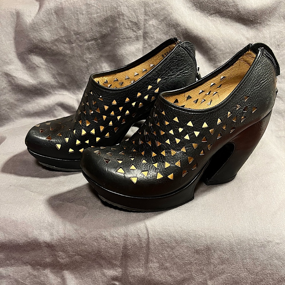 John Fluevog black platform